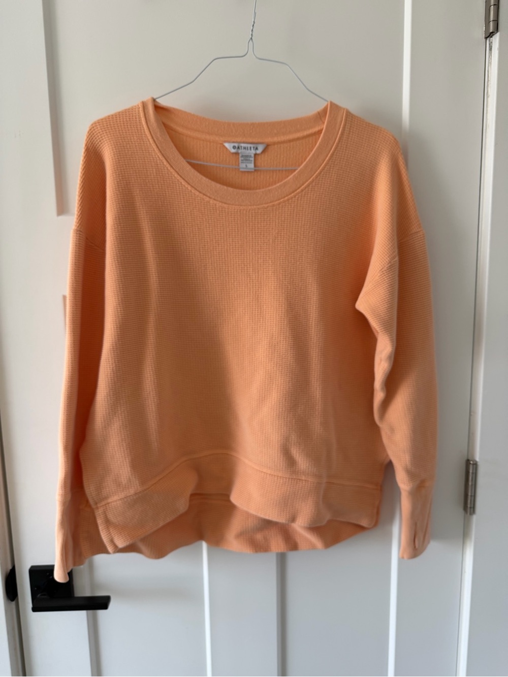 Athleta Coaster Luxe Waffle Knit Thermal (Peach | Large)